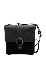Lotus Black Leather Handbag - Image 1 of 4