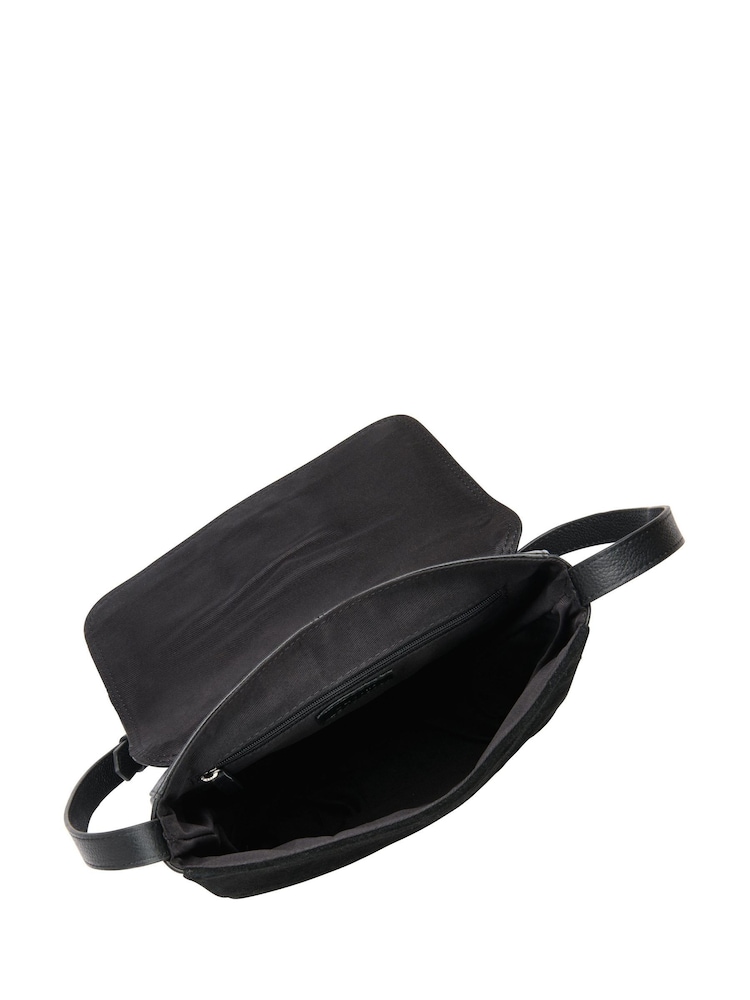 Lotus Black Leather Handbag - Image 4 of 4