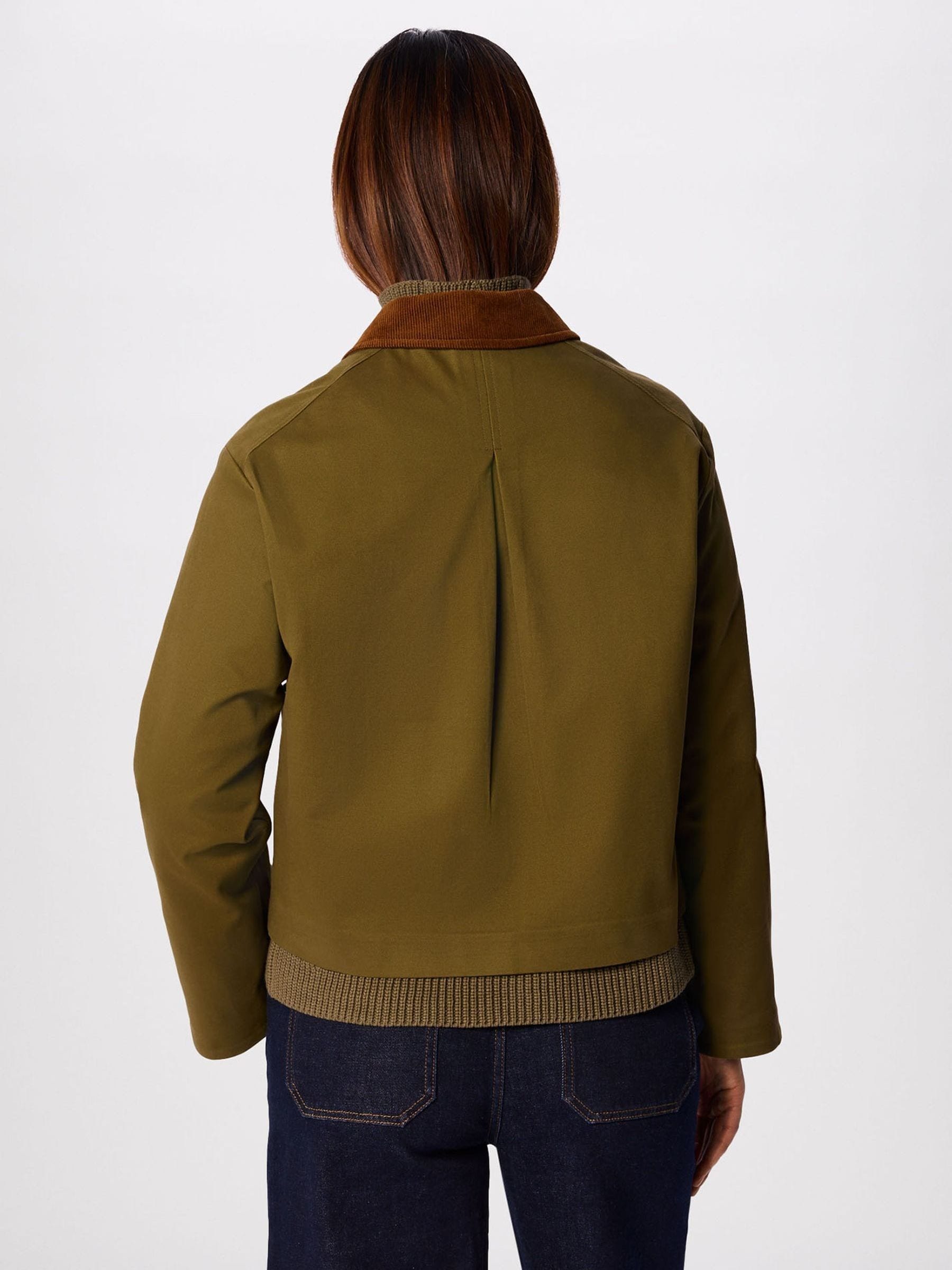 Buy Whistles Green Corduroy Collar Jacket from Next Canada