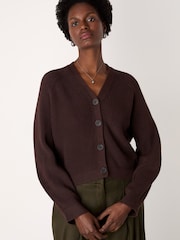 Whistles V-Neck Cotton Cardigan - Imaginea 1 din 4