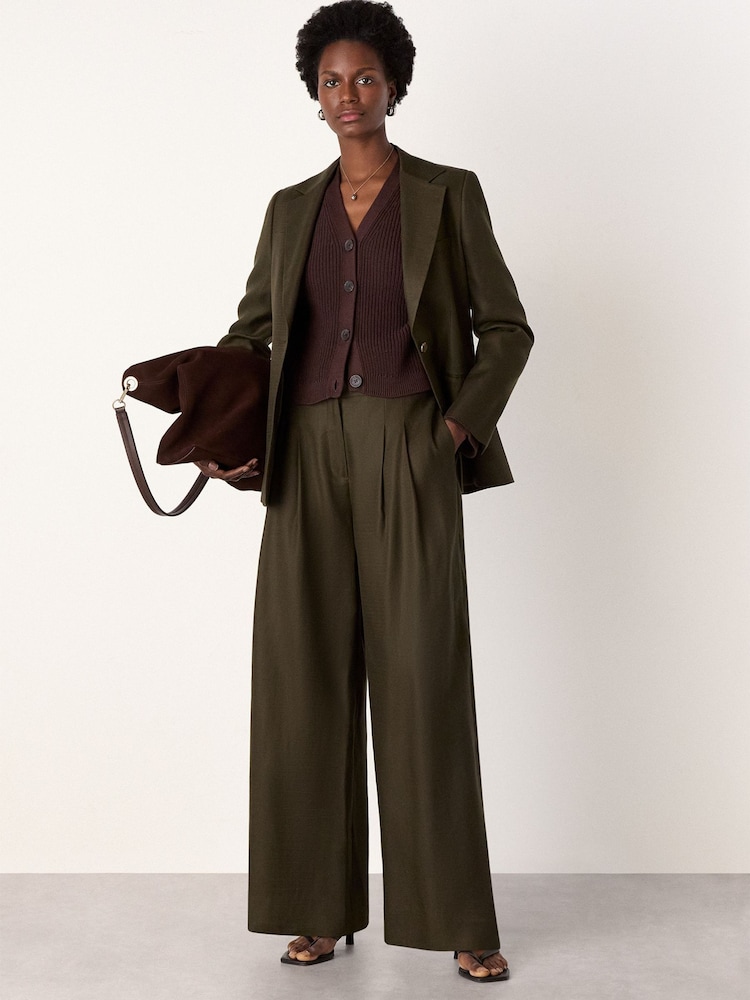 Whistles V-Neck Cotton Cardigan - Imaginea 2 din 4