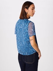 Whistles Ditsy Floral V-Ausschnitt Bluse - Bild 2 von 4