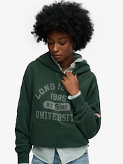 Superdry Green Athletic Essentials Relaxed Hoodie - Image 1 of 6