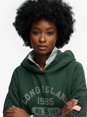 Superdry Green Athletic Essentials Relaxed Hoodie - Image 5 of 6