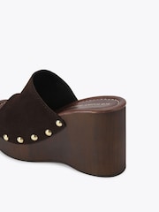 KG Kurt Geiger Brown Rua Wedge Sandals - Image 3 of 4