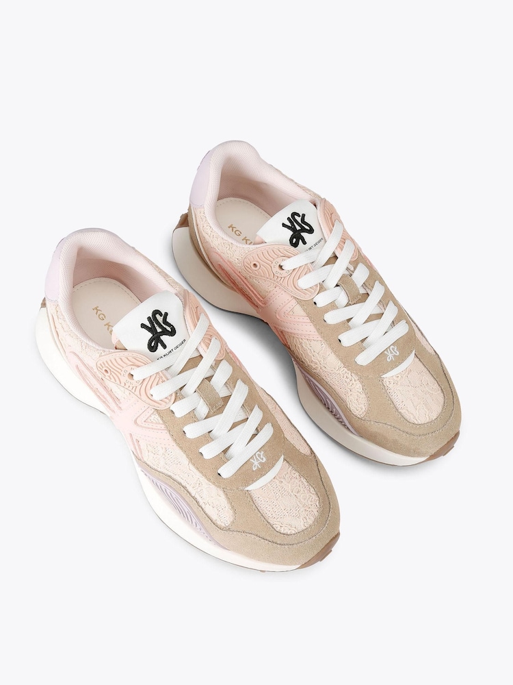 KG Kurt Geiger Brown Lettie Trainers - Image 2 of 5