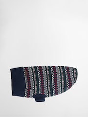 Barbour® Blue Marlow Fair Isle Dog Jumper - Image 2 of 4