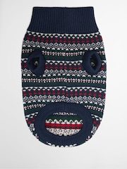 Barbour® Blue Marlow Fair Isle Dog Jumper - Image 3 of 4