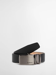 Barbour® Black Kyle Leather Belt - Image 1 of 3