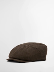 بني - Barbour® Fyne Tweed Baker Hat - صورة 1 من 2