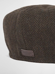 بني - Barbour® Fyne Tweed Baker Hat - صورة 2 من 2