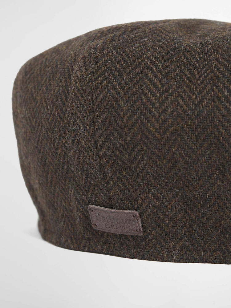 بني - Barbour® Fyne Tweed Baker Hat - صورة 2 من 2