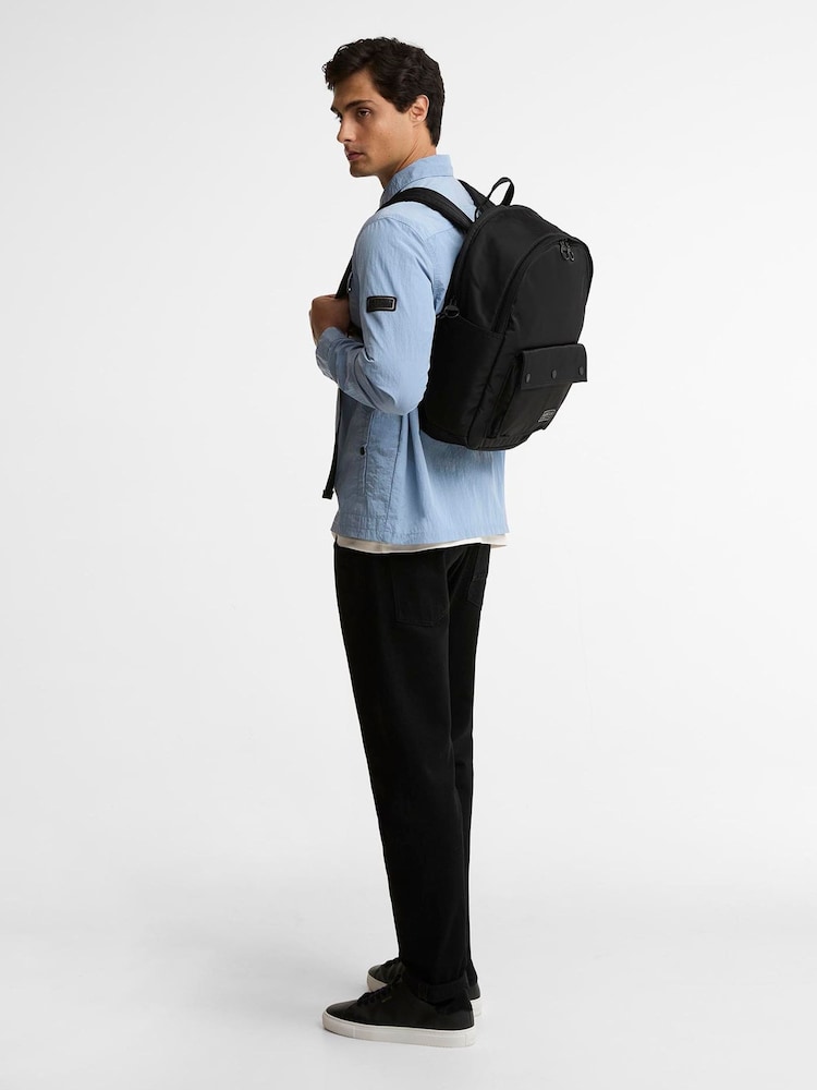 Barbour® International Black Daleson Backpack - Image 1 of 5