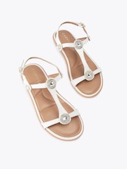 Carvela White Amalia Sandals - Image 2 of 4