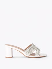 Carvela White Pageant Block Sandals - Image 1 of 4