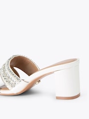 Carvela White Pageant Block Sandals - Image 3 of 4