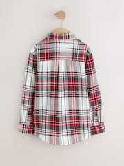 Red/Ecru Character Long Sleeve Tartan Check Shirt (3mths-10yrs) - Image 6 of 8