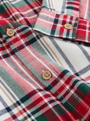 Red/Ecru Character Long Sleeve Tartan Check Shirt (3mths-10yrs) - Image 7 of 8