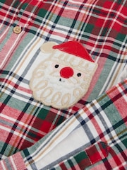 Red/Ecru Character Long Sleeve Tartan Check Shirt (3mths-10yrs) - Image 8 of 8