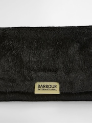 Barbour® International Black Faux Fur Cross-Body Bag - Image 3 of 7