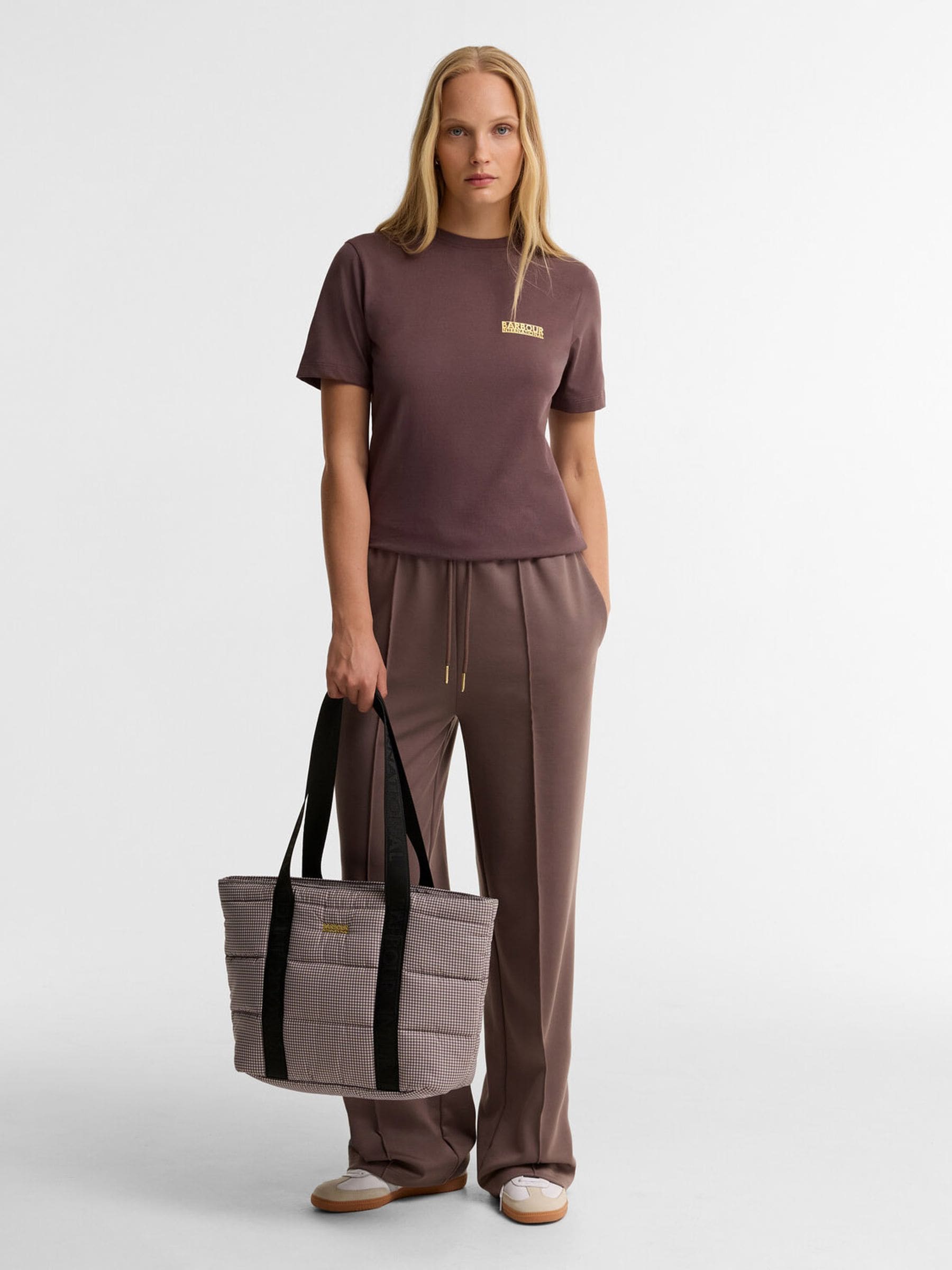 Barbour International Women's Brown Monaco Check Tote Bag - Image 1