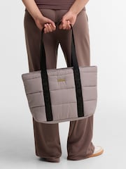 Barbour® International Brown Monaco Check Tote Bag - Image 2 of 2