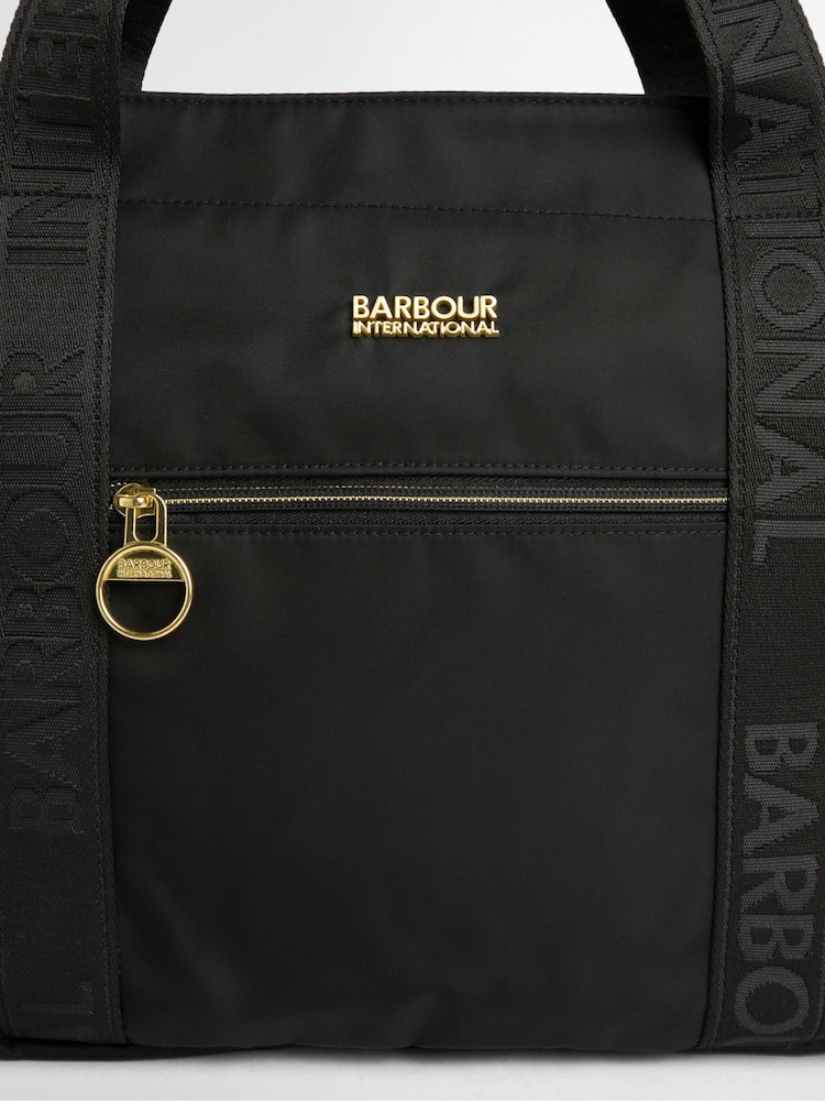 Barbour® International Black Qualify Carry All Tote Bag - Image 6 of 6 Barbour® International Black Qualify Carry All Tote Bag - Image 6 of 6