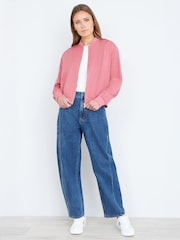 Yumi Pink Relaxed Lightweight Bomber Jacket - Image 2 of 5