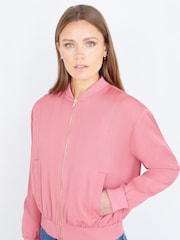 Yumi Pink Relaxed Lightweight Bomber Jacket - Image 5 of 5