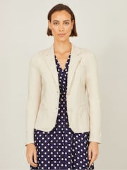 Φυσικό - Yumi Stretch Cotton Blazer - Εικόνα 1 του 5