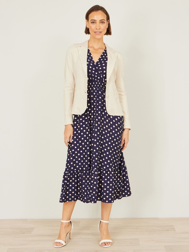 Φυσικό - Yumi Stretch Cotton Blazer - Εικόνα 2 του 5