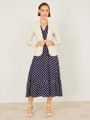 Φυσικό - Yumi Stretch Cotton Blazer - Εικόνα 3 του 5