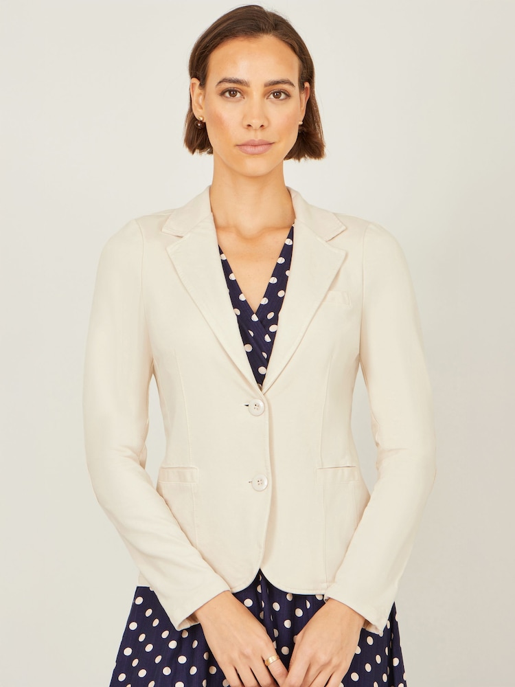 Φυσικό - Yumi Stretch Cotton Blazer - Εικόνα 5 του 5