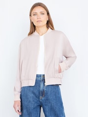 Yumi Natural Relaxed Lightweight Bomber Jacket - Image 4 of 5
