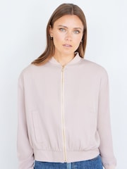 Yumi Natural Relaxed Lightweight Bomber Jacket - Image 5 of 5