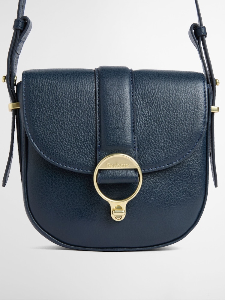 Barbour® Blue Elm Leather Crossbody Bag - Image 5 of 5