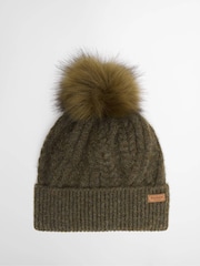 Barbour® Green Elsdon Beanie Hat - Image 1 of 3