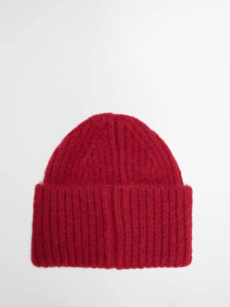 Barbour® Red Meryl Beanie Hat - Image 2 of 3