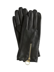 Barbour® Black Arlene Leather Gloves - Image 1 of 1