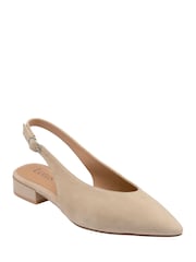 Nude - Lotus Flat Slingback Shoes - Imaginea 1 din 4