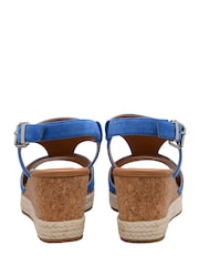 Lotus Blue Wedge Espadrille Sandals - Image 3 of 4