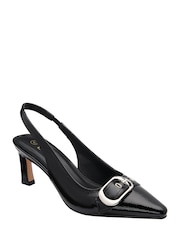 Lotus Black Slingback Shoes - Image 1 of 4