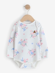 Gap Pink Floral and Stripe 5 Pack Brannan Bear Long Sleeve Baby Bodysuit (0-24mths) - Image 2 of 11