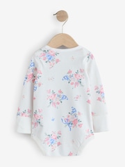 Gap Pink Floral and Stripe 5 Pack Brannan Bear Long Sleeve Baby Bodysuit (0-24mths) - Image 3 of 11