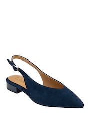 Albastru - Lotus Flat Slingback Shoes - Imaginea 1 din 4