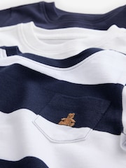 Marineblauw en wit - Gap 3 Verpakking van T-shirts met korte mouwen en Brannan Bear-borduurwerk (6 mths) - 5yrs) (6mths-5yrs) - Afbeelding 6 van 7