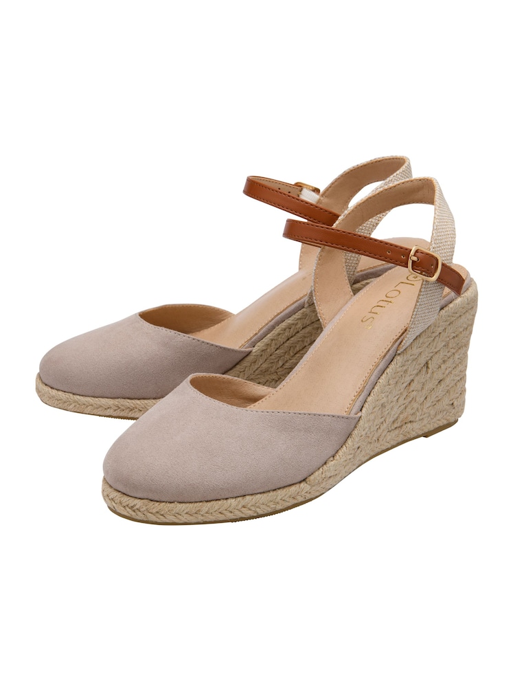 Lotus Nude Wedge Espadrille Shoes - Image 2 of 4