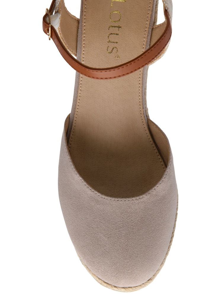 Lotus Nude Wedge Espadrille Shoes - Image 4 of 4