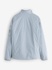 BOSS Grey Regular-Fit Logo Zip Through Jacket - Image 5 of 5