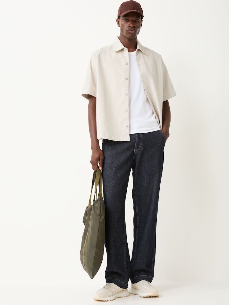 BOSS Natural Lakith Relaxed-Fit Textured Shirt - Image 2 of 5 BOSS Natural Lakith Relaxed-Fit Textured Shirt - Image 2 of 5